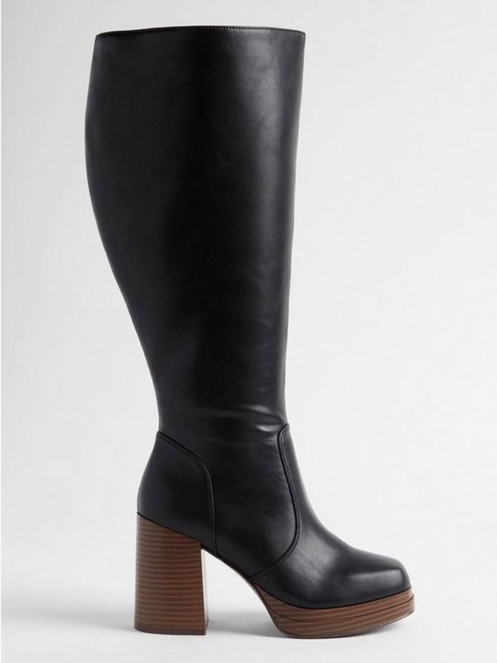 torrid Black Over-the-Knee Platform Block Heel Boots